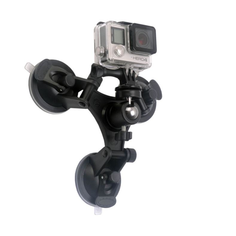 Đế hút kính 3 chân cho Gopro, action cam