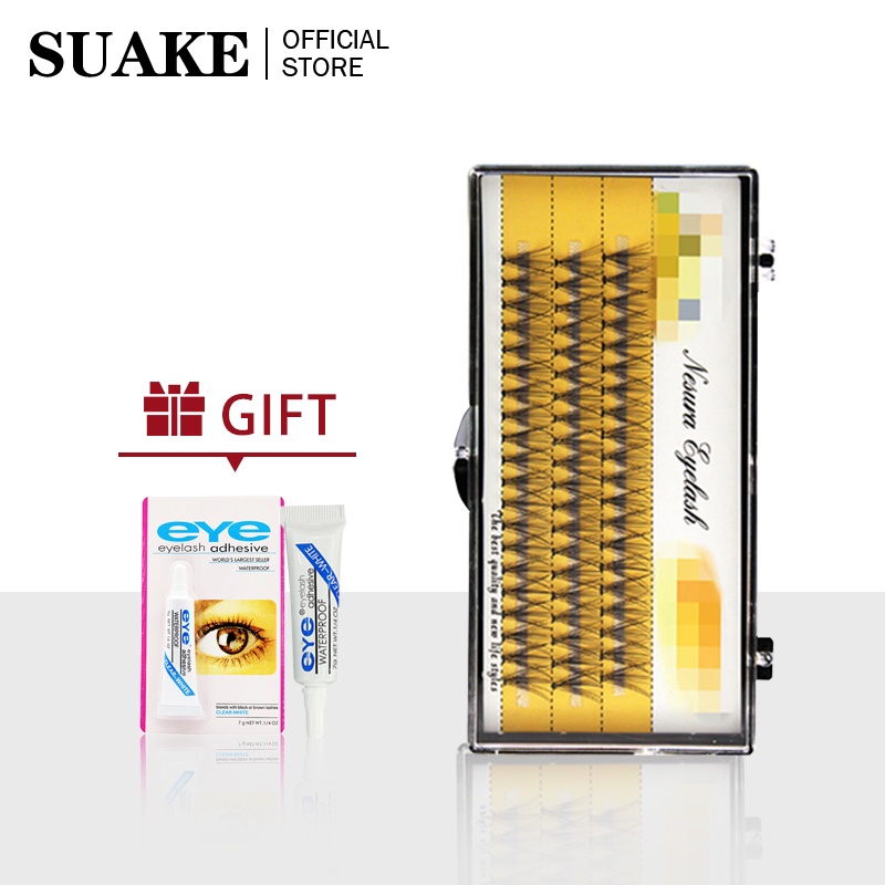 Hộp 60 cụm mi giả SUAKE trang điểm tự nhiên dễ sử dụng