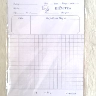 Giấy kiểm tra 4 ô ly 10 tờ/xấp SP000408