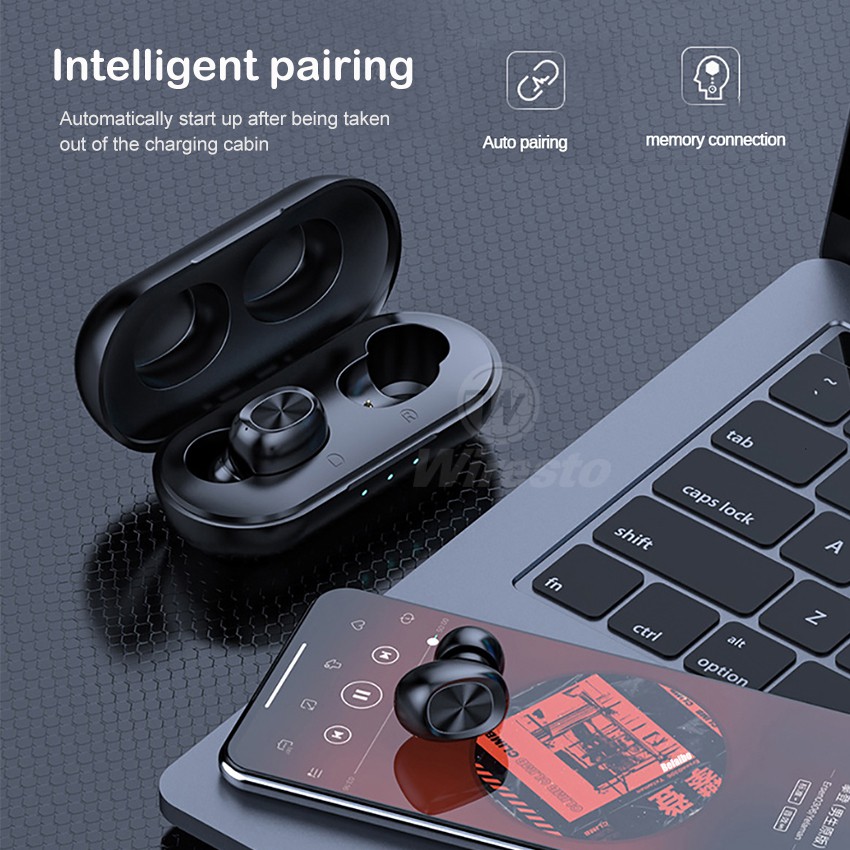 Tai Nghe Nhét Tai Bluetooth Không Dây Mini