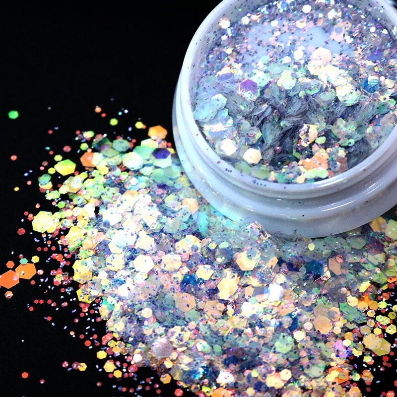 Kim Tuyến hologram ngũ sắc xà cừ hũ 50ml-3