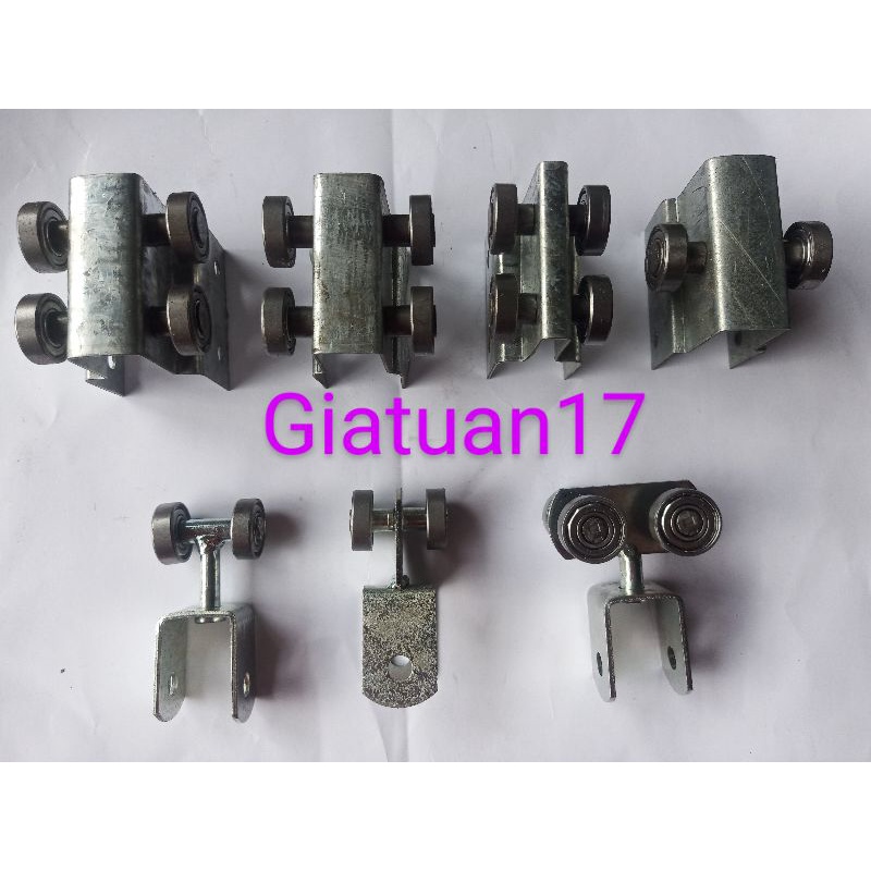 Bánh xe treo cửa lùa, mái xếp đủ loại,bánh xe cửa lùa