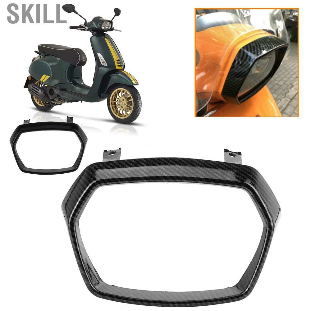 Skill ABS Headlight Guard Cover Bezel Protection Fit for VESPA Sprint 125/150 2017-2020
