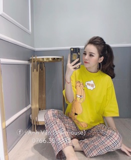 Set bộ mèo quần kẻ BBR