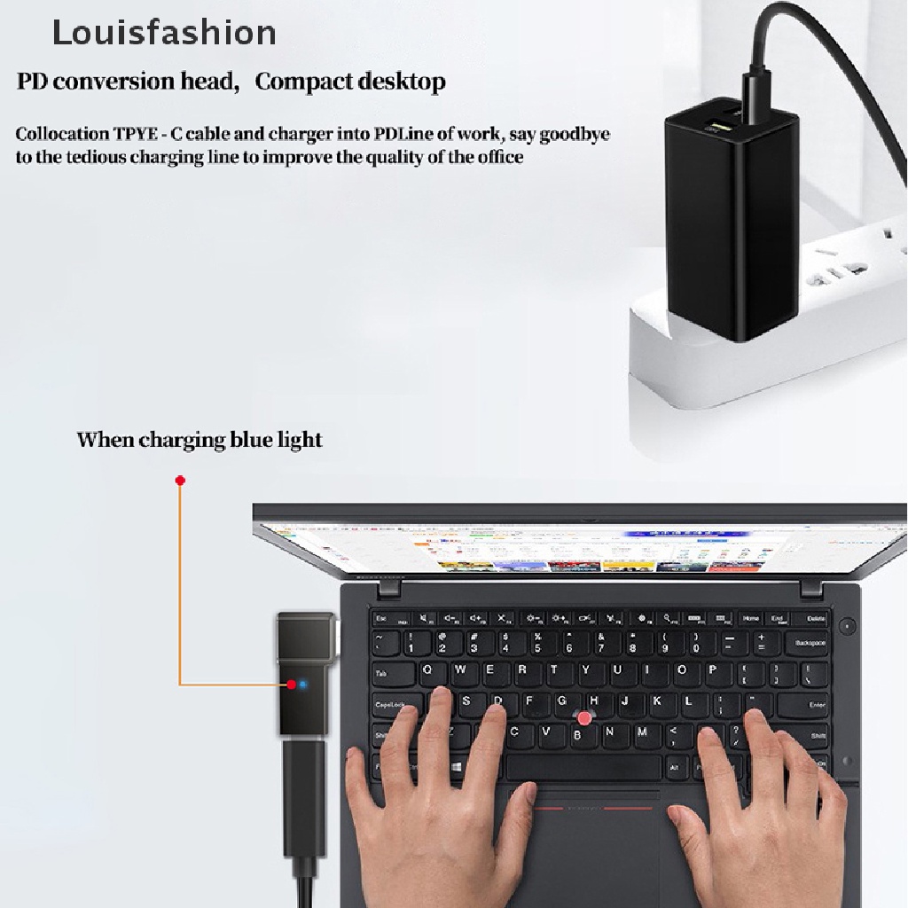 Phích cắm chuyển đổi nguồn laptop cổng DC USB type C sang đầu giắc DC