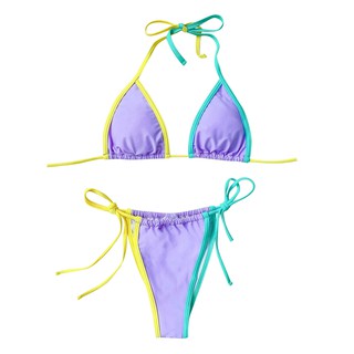 【niaorenmall.vn】Bikini Phối Dây Có Đệm Mút Gợi Cảm