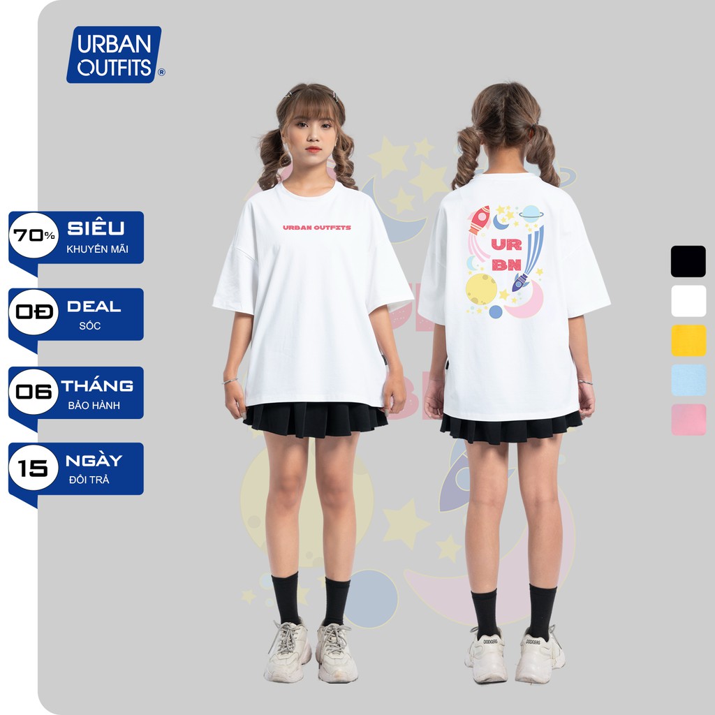 Áo Thun Tay Lỡ Nữ Nam Form Rộng URBAN OUTFITS In Hệ Mặt Trời URBN ATO39 Cotton 4 Chiều Local Brand