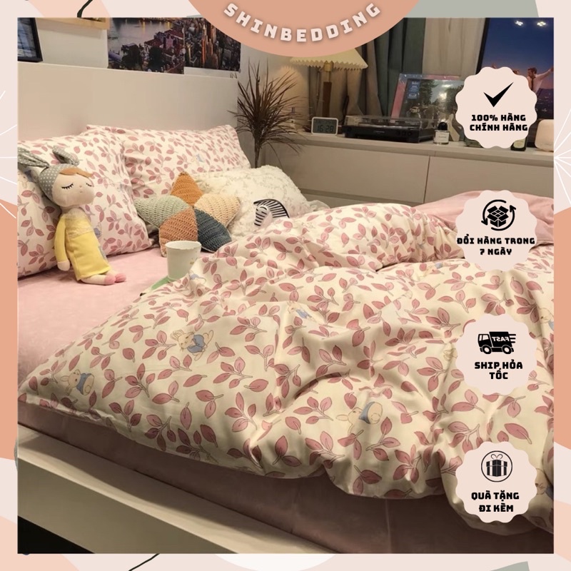 BST Set Bộ Vỏ Cotton Living, Chất Cotton 100% Mềm Mát, Thấm Hút Tốt _shinbedding