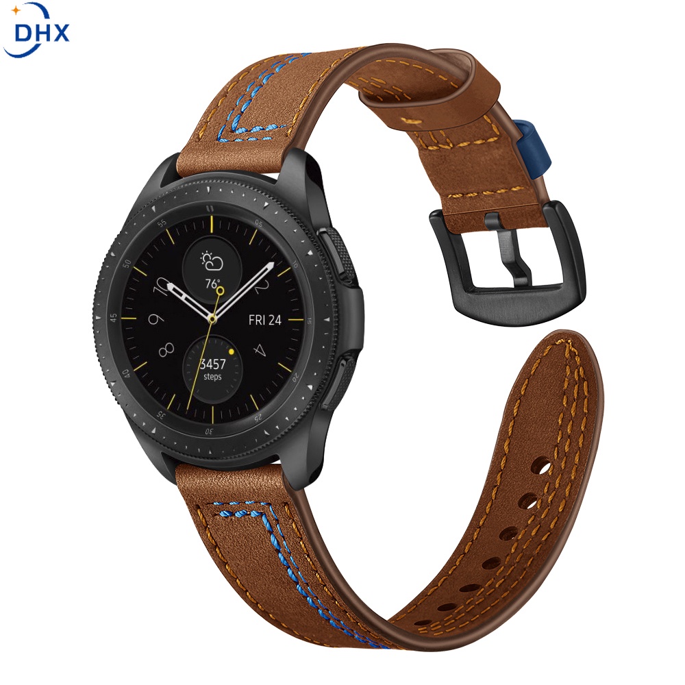Dây đeo bằng da 20mm 4 40mm 44 mm chất lượng cao cho đồng hồ Samsung Galaxy Watch 4 Classic 42mm 46mm