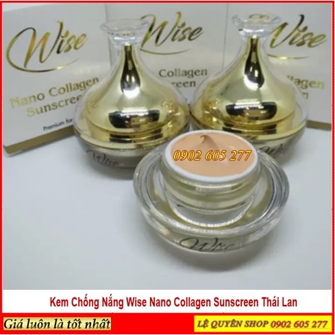 [CHÍNH HÃNG] Kem chống nắng Wise Nano Collagen Thái Lan
