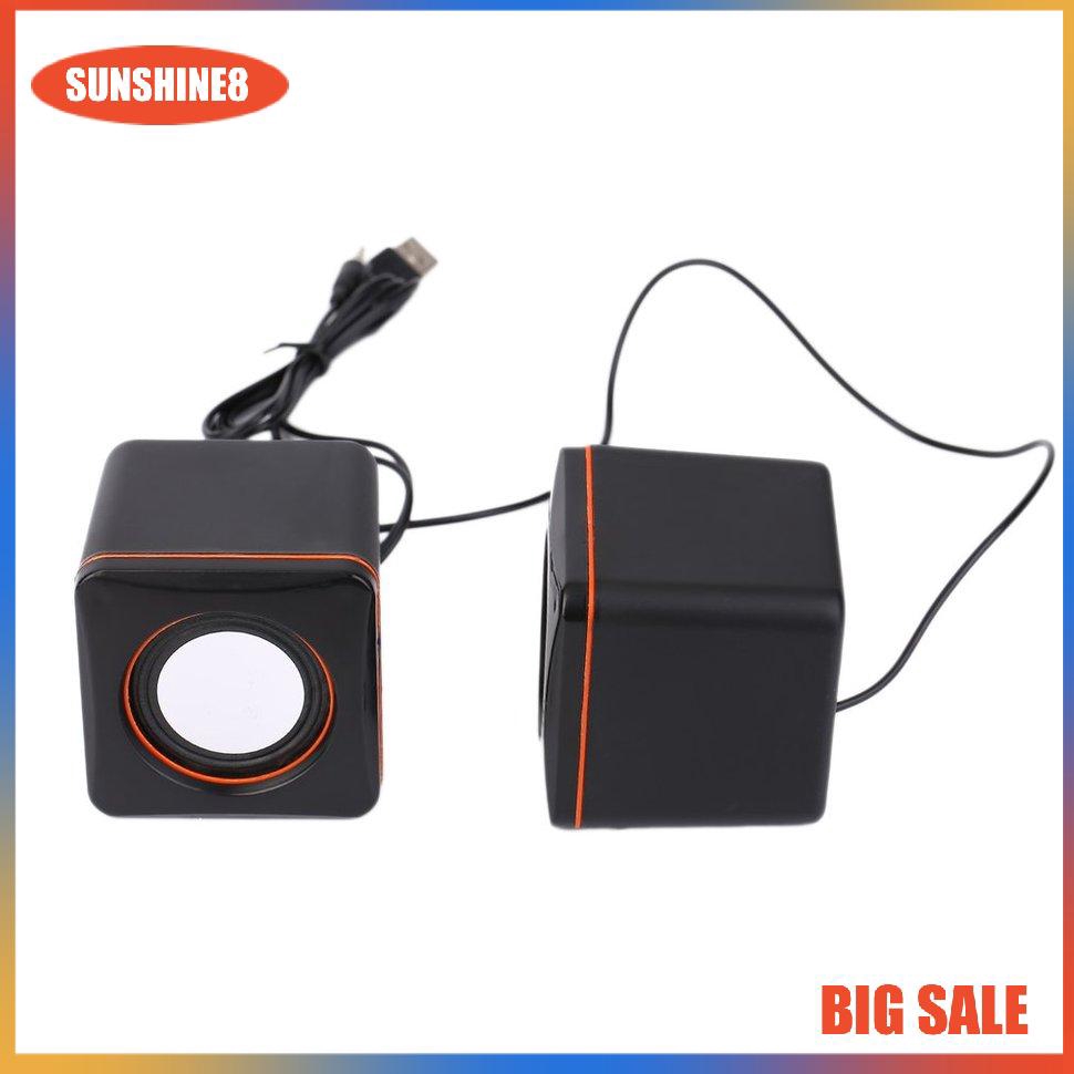 Loa Mini Hình Vuông Có Dây Kết Nối Usb