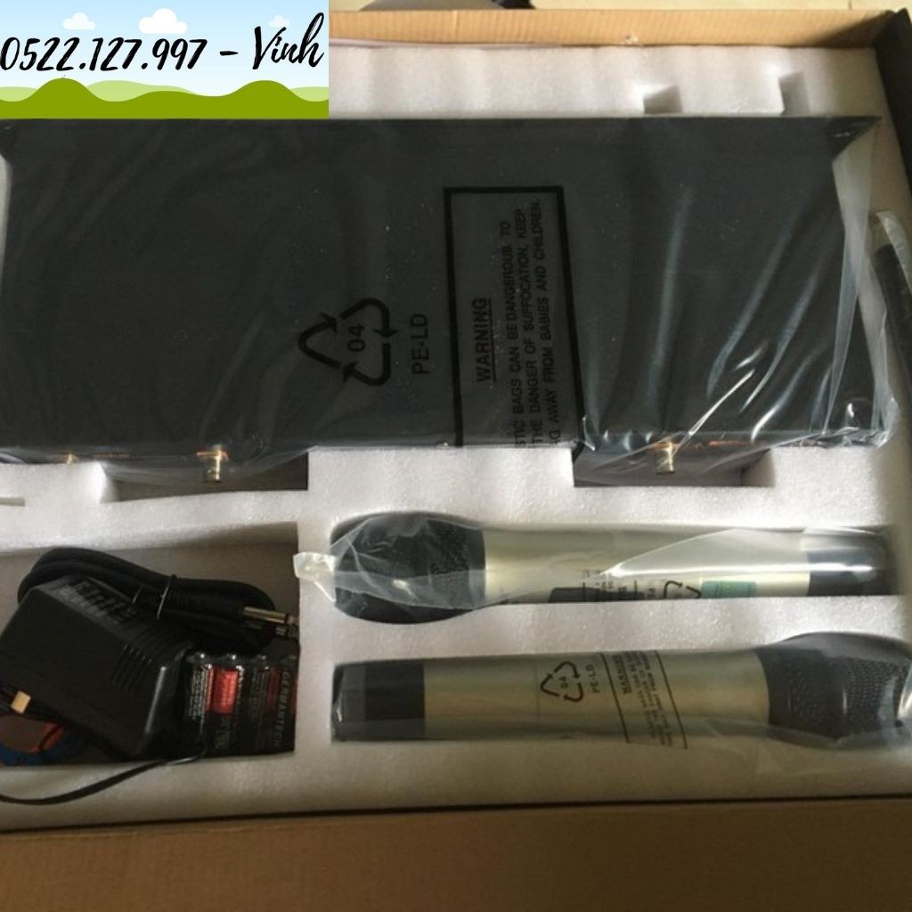 Micro không dây SHURE UGS-9 công ty , 4 Râu - Gia Khang audio