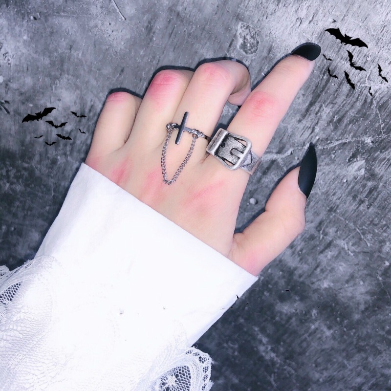 Cross Tassel Ring Korean Style Personality Retro