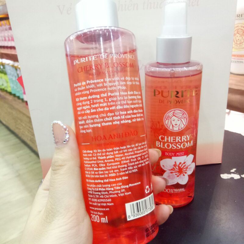 XỊT THƠM DƯỠNG THỂ HOA ANH ĐÀO BODY MIST PURTE | BigBuy360 - bigbuy360.vn
