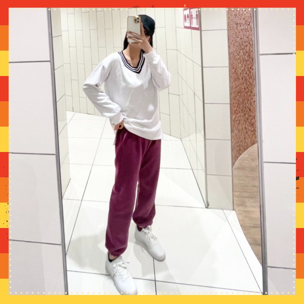 Quần Ống Rộng 🔺Quần Nỉ Ống BOOM Unisex🔺Jogger thun trơn cạp chun,dáng rộng-phong cách và cá tính Mã QOB06