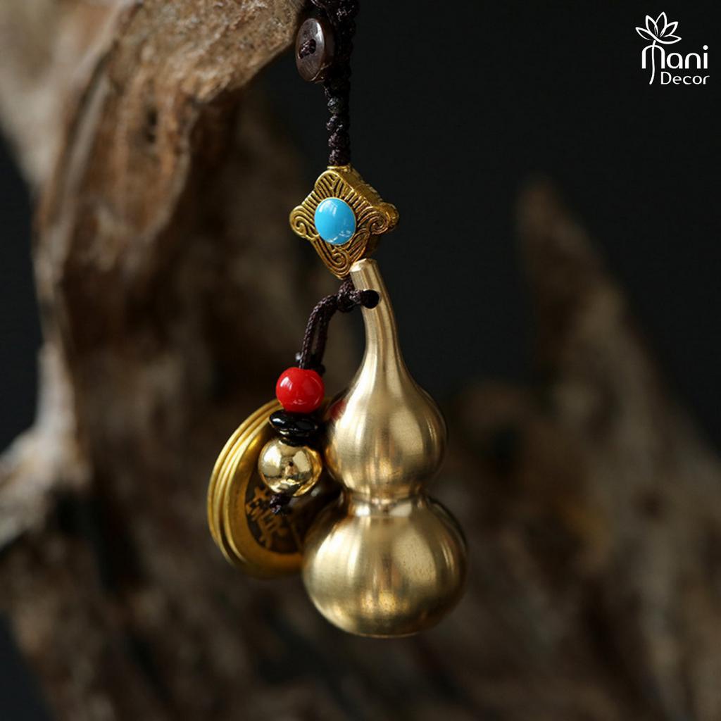 Móc khóa hồ lô đồng, may mắn tài lộc - Mani Decor
