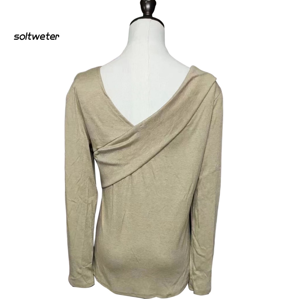 Áo Thun Dáng Ôm Hở Vai Chống Dầu Phong Cách Đường Phố Quyến Rũ Cho Nữ