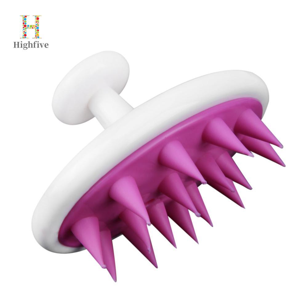 (Hàng Mới Về) Lược Chải Tóc Chống Trượt Hình Tròn Bằng Silicone Tiện Dụng