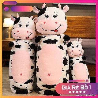 gấu bông bò sữa dáng dài 1m2 bông gòn trắng siêu đẹp