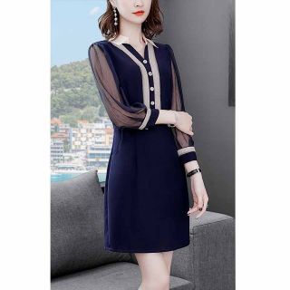 Đầm voan lụa cao cấp kiểu sơ mi