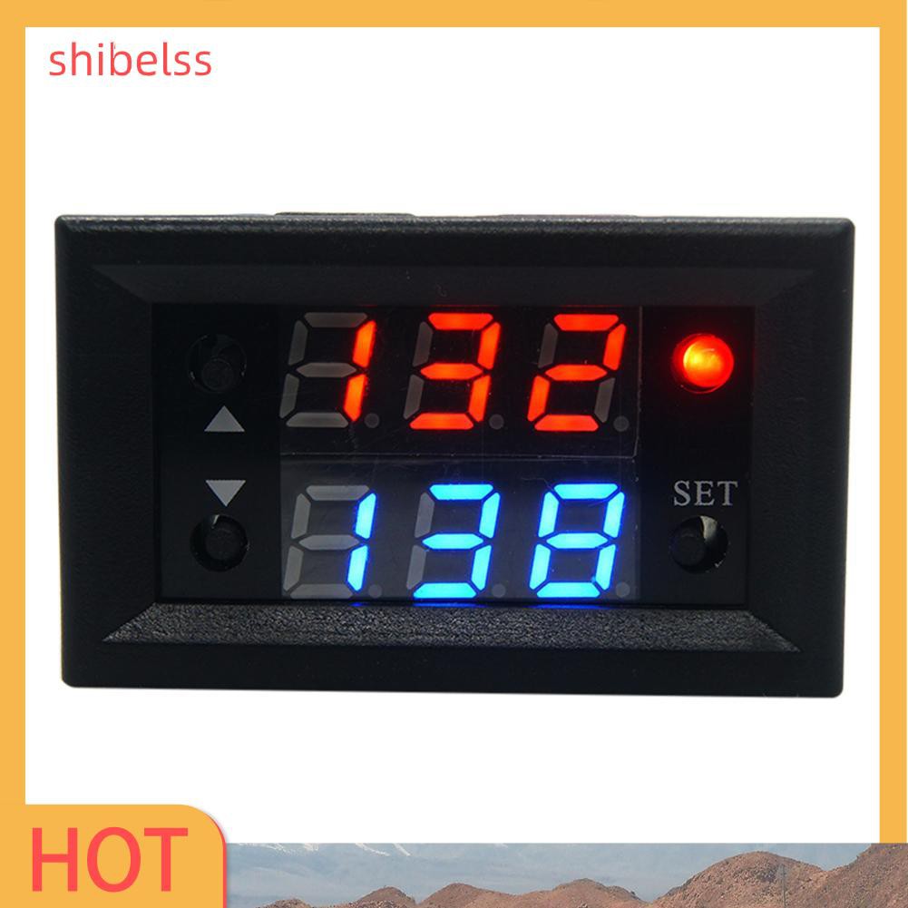 （ʚshibelss）12V T2302 Timing Delay Relay Module Cycle Timer Digital LED Dual Display