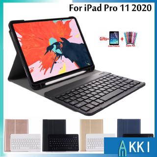 Bao da máy tính bảng có bàn phím không dây Bluetooth và khe đựng bút cho iPad Pro 11 2020