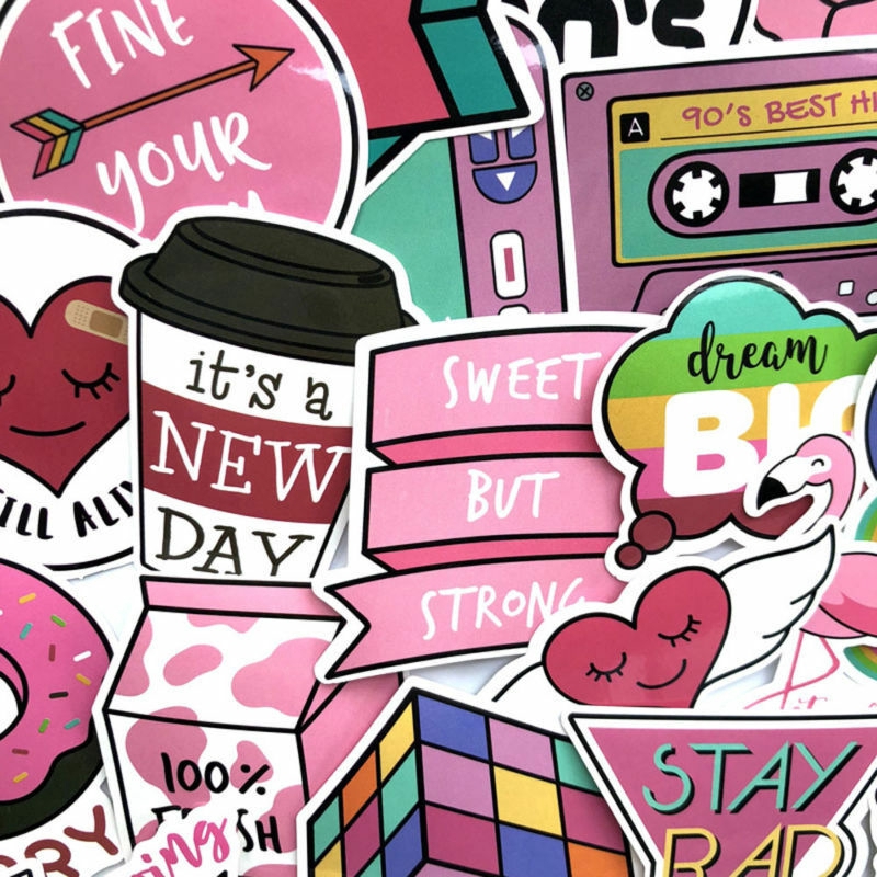 Set 60 Miếng Dán Trang Trí Đa Năng Chất Lượng Cao