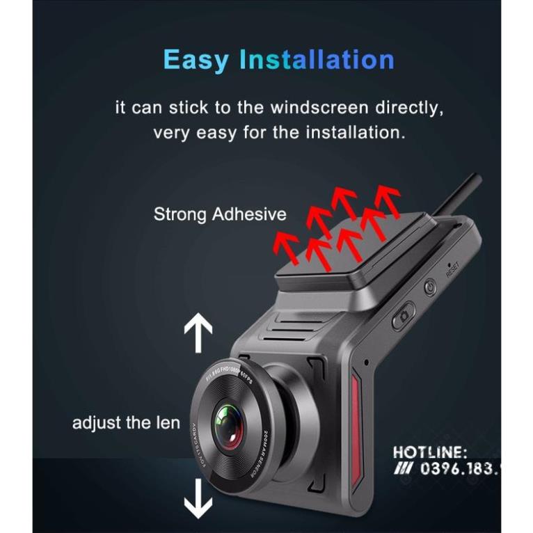 Camera hành trình cắm sim 4G/Wifi giám sát từ xa K18 quay 2 camera FullHD 1080