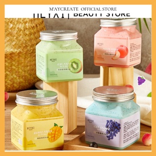 Tẩy da chết body HEYXI 4 mùi Tẩy tế bào chết làm sạch da, dưỡng ẩm body hộp 350g HTTBC2