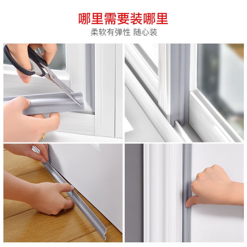 Miếng Dán Niêm Phong Cửa Sổ Bằng Hợp Kim Nhôm Cách Âm Chống Gió Chống Nước