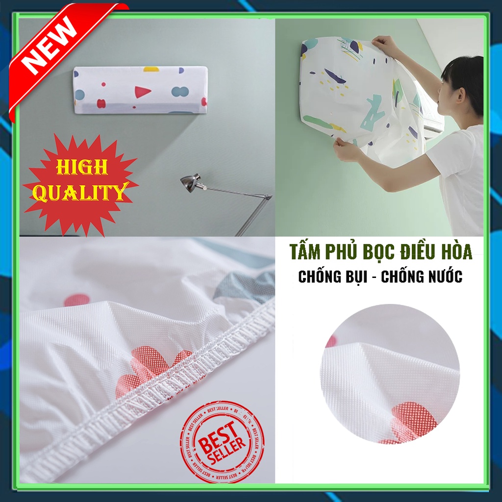 Bọc điều hòa,Tấm phủ bao trùm áo che điều hòa chống bụi chống nước vải dày đẹp cao cấp