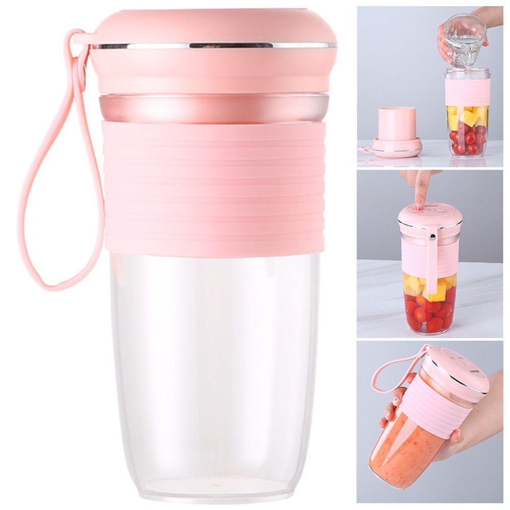 Máy Xay Sinh Tố Mini 300Ml Sạc USB Tiện Dụng