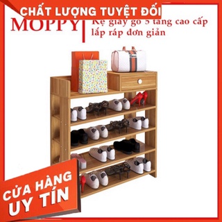 Kệ để giày dép gỗ thiết kế 5 tầng, dễ dàng tháo lắp, tiết kiệm diện tích/kệ giày gỗ 5 tầng gỗ mdf duonghamy637802