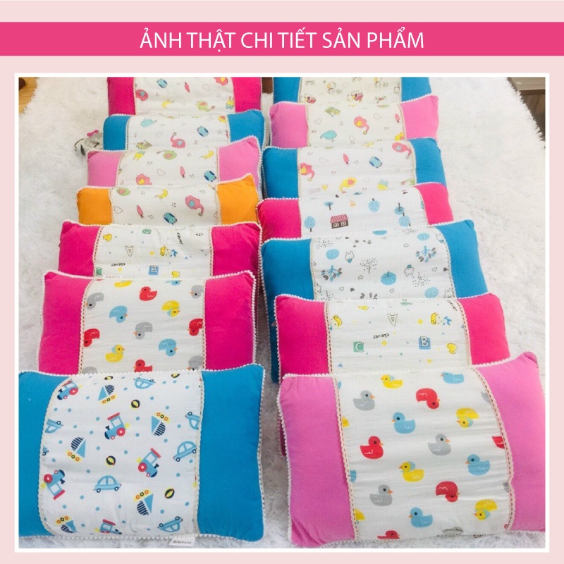 Gối Đầu Trẻ Em 1 Đến 10 Tuổi HOMIES Chất Liệu Vải Xô Nhật Bản Mềm Mát - Kích Thước 25cm x 40cm