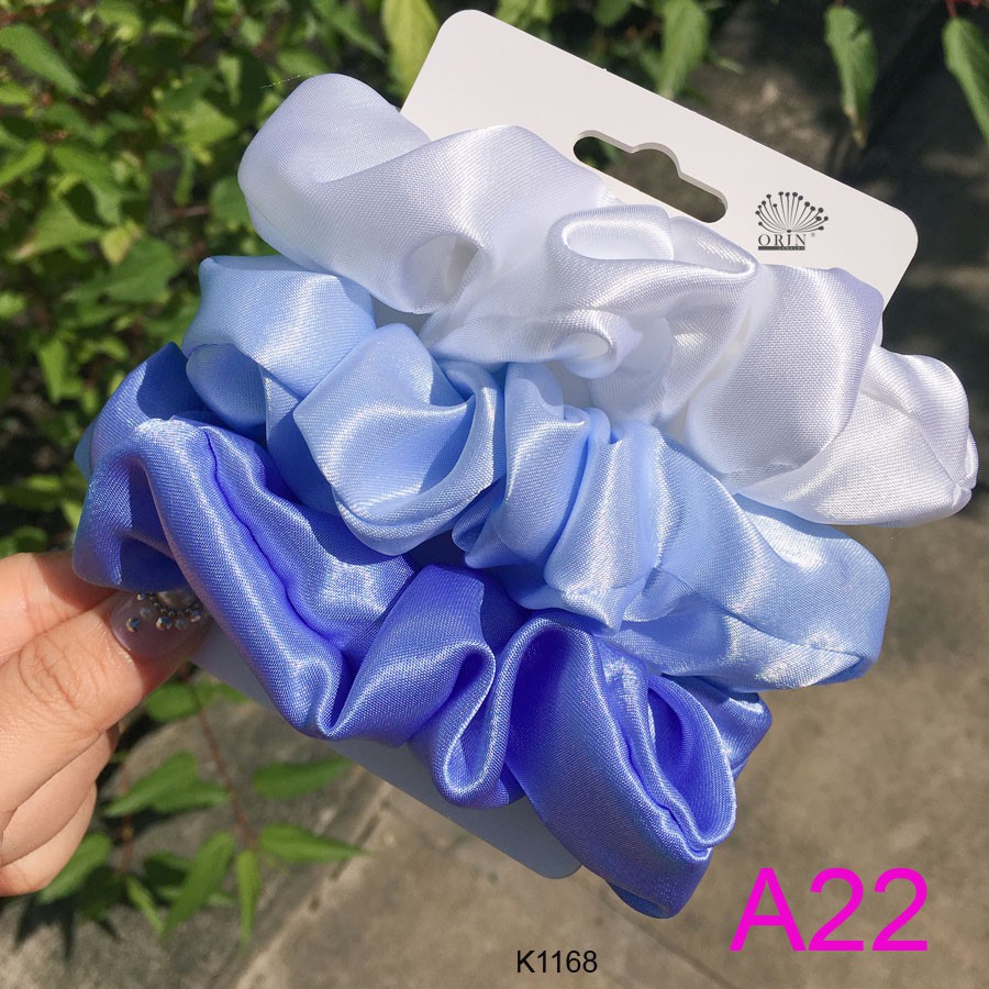 (Ảnh thật) Set 3 buộc tóc ,cột tóc scrunchies siêu xinh Orin K1179 K1178 K1177 K1181