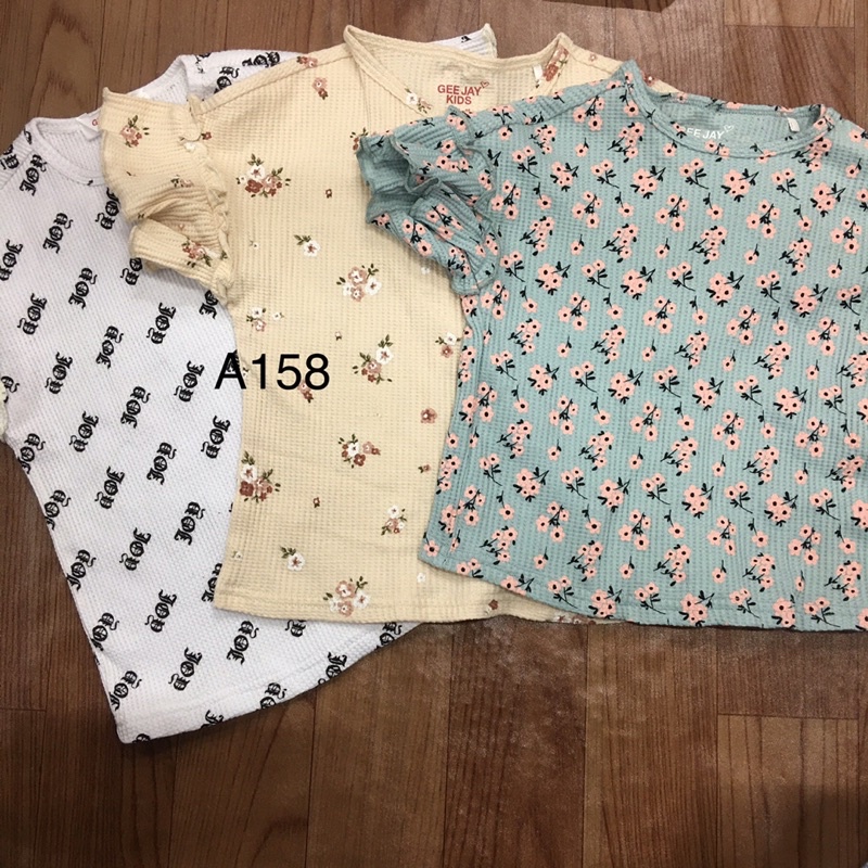 Áo cotton tay bèo bé gái nhí lỗi nhẹ