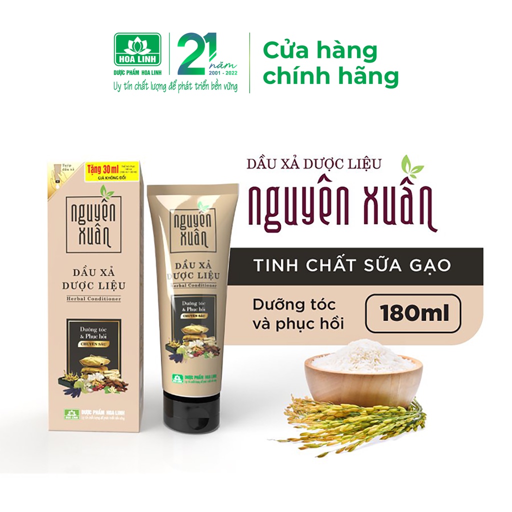 Dầu xả dược liệu Nguyên Xuân 150ml - Tặng thêm 30ml giá không đổi