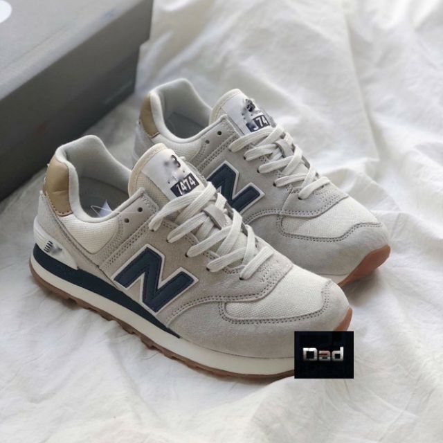 < VIDEO + ẢNH THẬT > GIÀY SNEAKER NB TRẮNG XANH THẤP CỔ