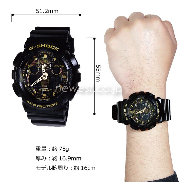 Đồng hồ nam dây nhựa G-SHOCK Casio chính hãng Anh Khuê GA-100CF-1A9DR