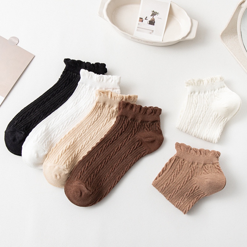 Vớ Thuyền Chống Trượt Màu Sắc Thời Trang Cho Nữ