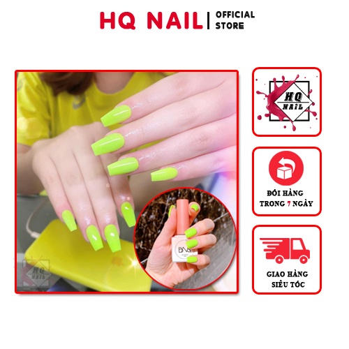 Sơn gel xanh Neon màu HOT 2021