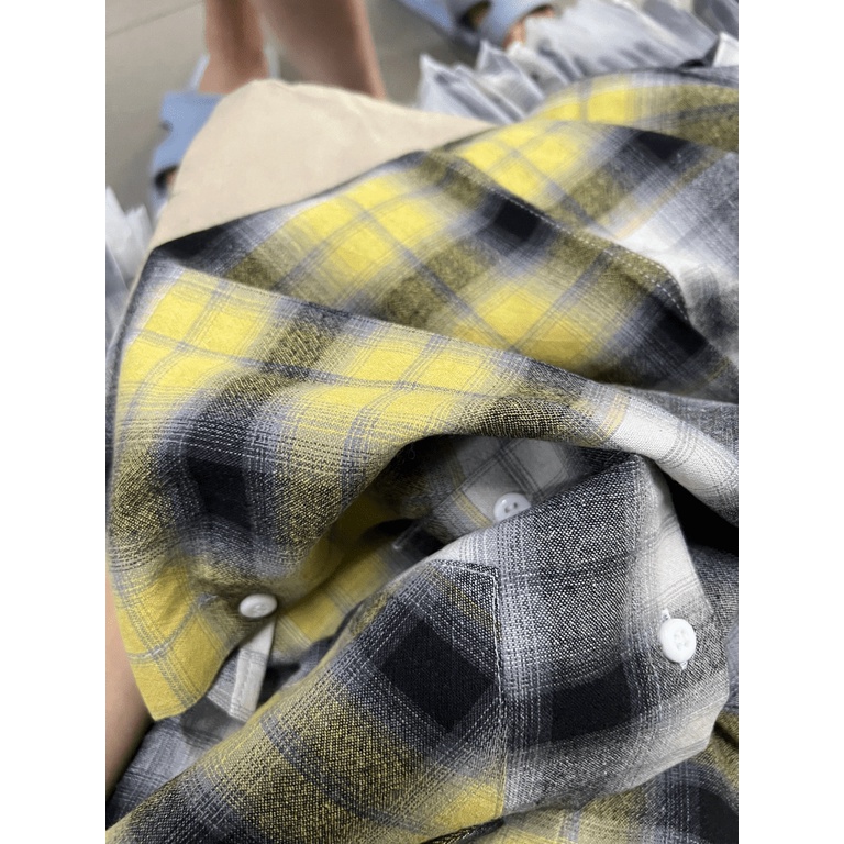 Mẫu Siêu Hot Áo Sơ MI Caro Nam Nắp Túi Trơn Vải Cotton Xịn 3 Màu Phối Cực Trendy Thời Thượng HK Cam Kết Y hình- HÌnh Sho