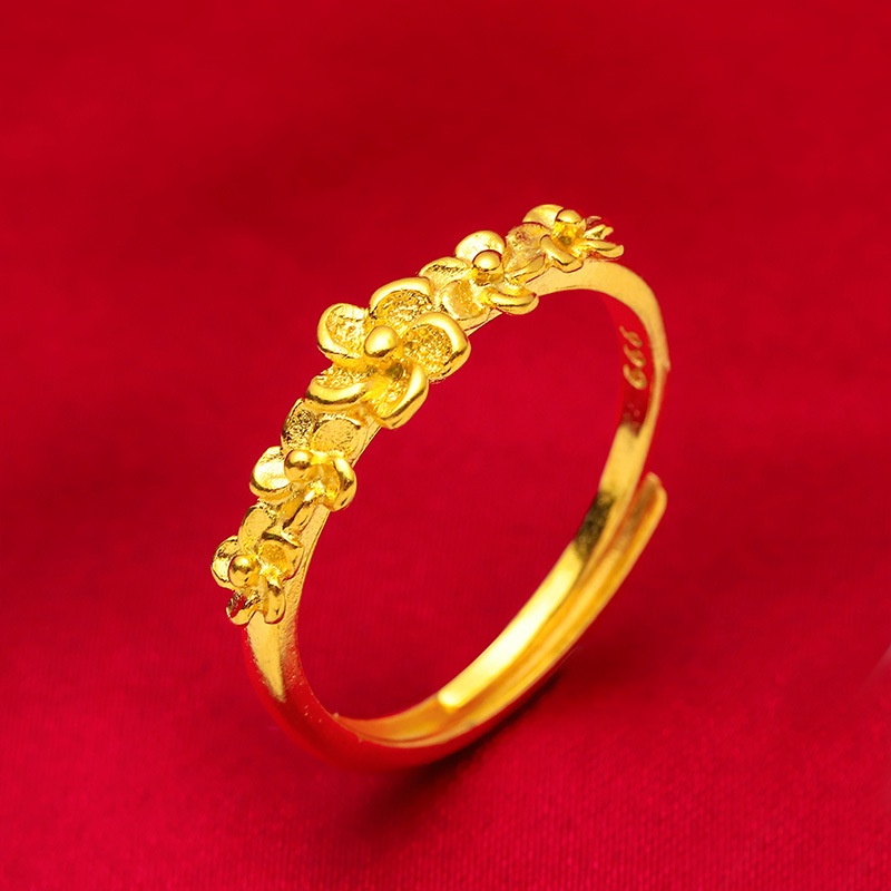 Vintage style 24K gold plated ring