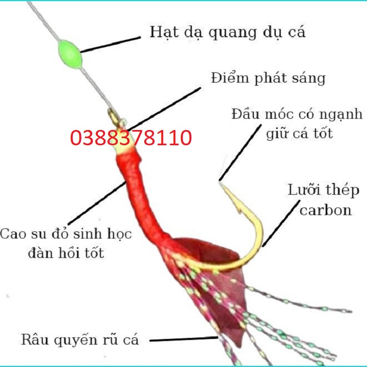 Bộ Thẻo Câu Mương 6 Lưỡi Cao Cấp Zoto Seiko