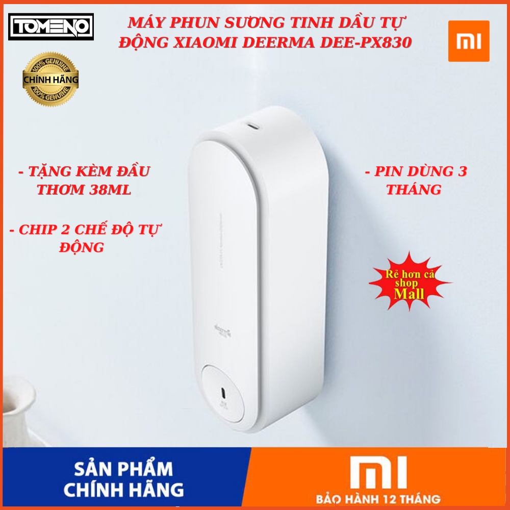 máy phun sương xiaomi - tặng kèm đầu thơm 38ML - máy phun tinh dầu tự động deerma DEE-PX830 , máy tạo độ ẩm không khí