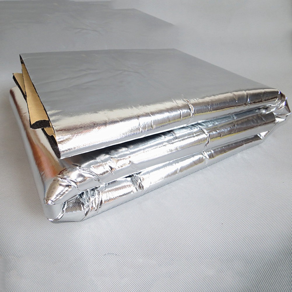 [Hàng Có Sẵn] Thảm Lá Nhôm Dày Cách Nhiệt Lót Mui Xe Động Cơ Xe Hơi