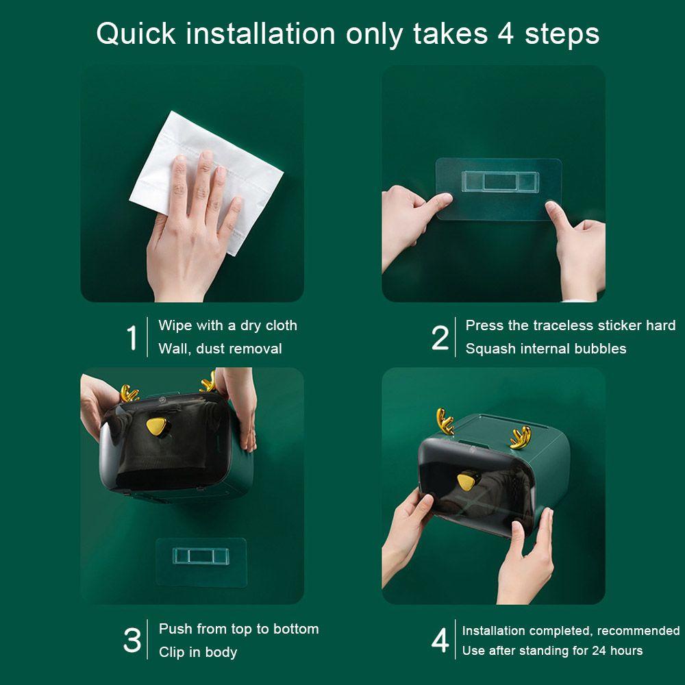 CONOPERY Giá Đỡ Cuộn Giấy Vệ Sinh Gắn Tường Không Cần Đục Lỗ Chống Nước