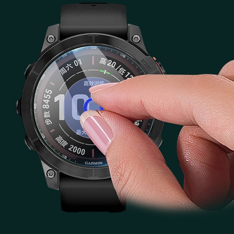 Set 2 Kính Cường Lực Bảo Vệ Màn Hình Đồng Hồ Thông Minh Garmin Fenix 7 7S 7X
