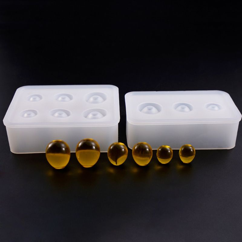 Khuôn Silicone Hình Quả Trứng Làm Mặt Dây Chuyền Thủ Công DIY