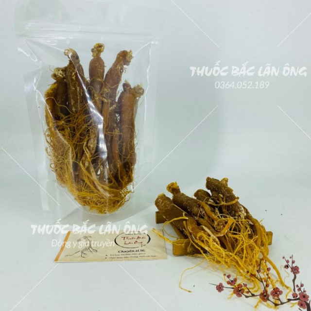 Nhị Hồng Sâm Khô 500g (Hồng Sâm Loại 1, Không Đường)